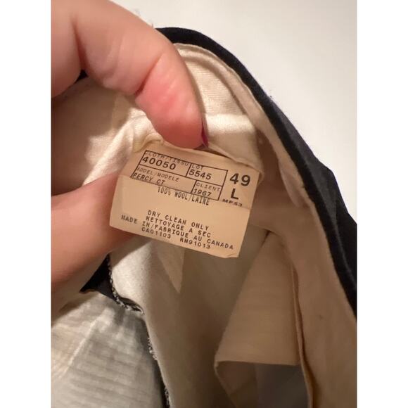 Paul Dione, 100% Wool Gray Suit, Size 50L, 1027 - Picture 6 of 6